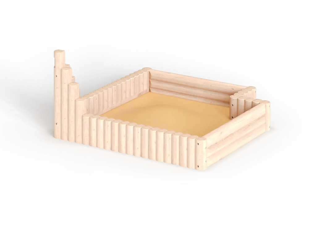 МФ 3.605 Песочница 2,5х2,5 из бревен (Палитра 21)