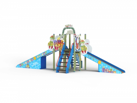 ДИО 5.151 Горка зимняя Н=1500,1800 мм (Палитра 12 (Художка))