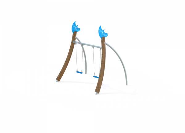 ДИО 1.302.01 Флекс качели двойные нерж (Палитра 20)